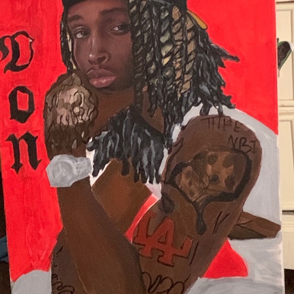 King Von painting